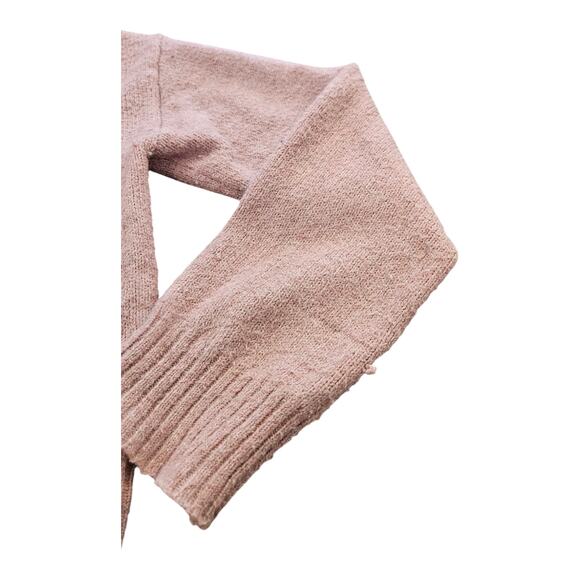 BP XS Pink Knit Button Up Long Sleeve Cardigan *flawed* - Picture 2 of 8